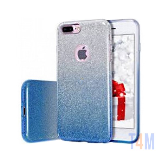 CAPA PREMIUM BLING SPARKLING PARA IPHONE XS AZUL